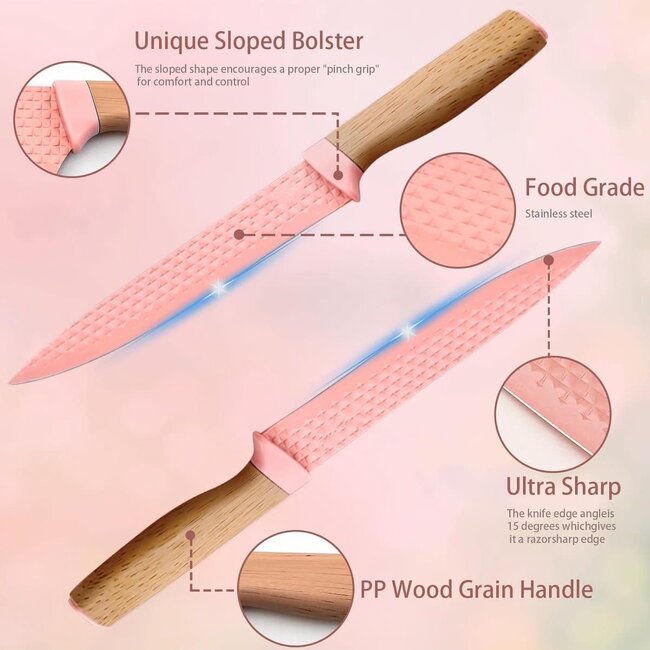 Royalty Line® Messenset | 7-Delig - Roze