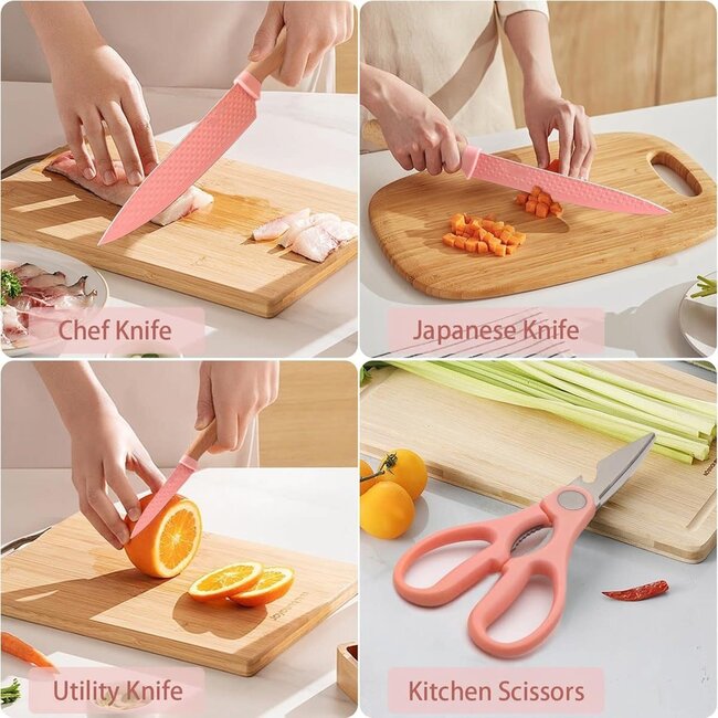 Royalty Line® Messenset | 7-Delig - Roze