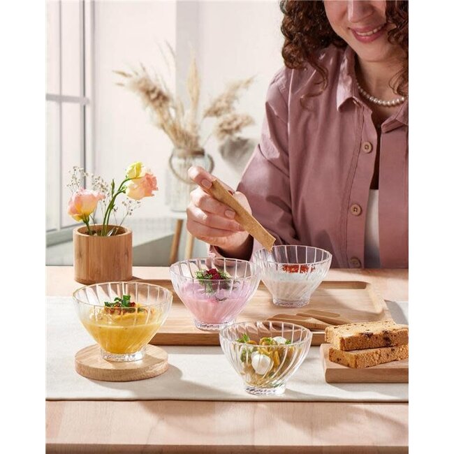 Pasabahce 4 Bouquet Glazen Kommetjes | 138mm