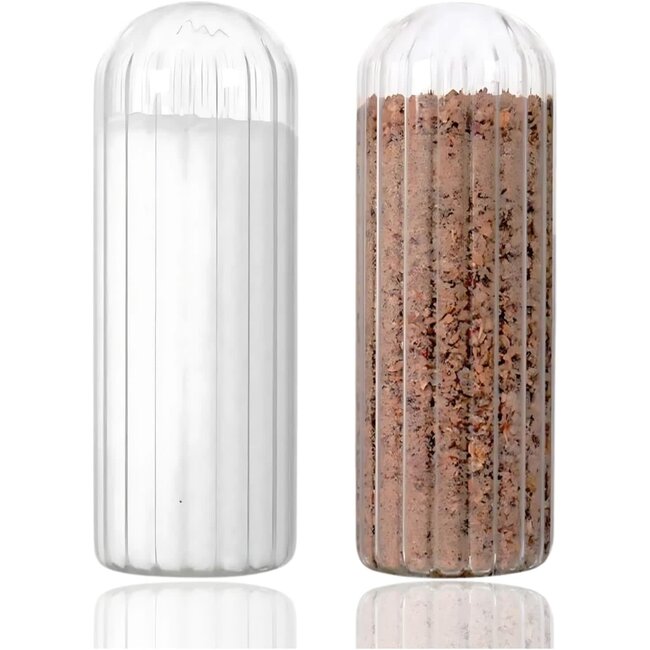 Bavary 2 Ribble  Zout en Peperstel Glas | 4x11cm