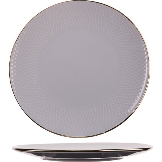 KP Ravenna Grey Flat Plate | Ø27.2cm