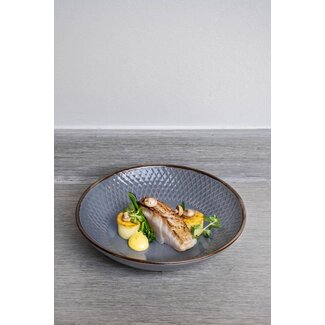 KP Ravenna Grey Diep Bord | Ø20,5xH5cm