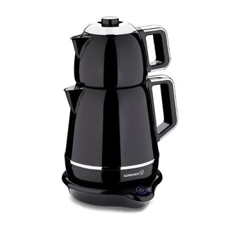 Korkmaz Korkmaz Demiks Elektrische Semaver | Zwart | 1.1L + 1.7L