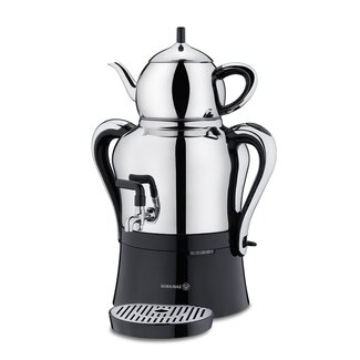 Korkmaz Korkmaz Caykolik Semaver Chrome Zwart | 0.9 + 3.0L