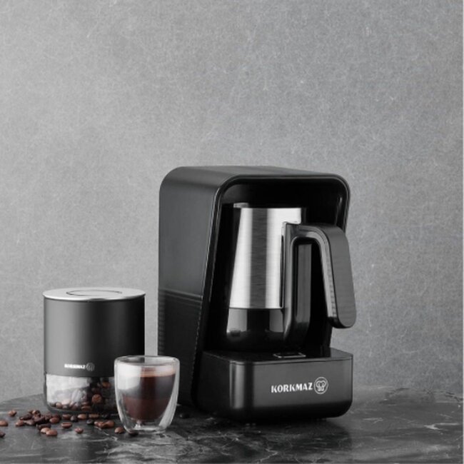 Korkmaz Moderna Koffiemachine | Grijs/Satijn