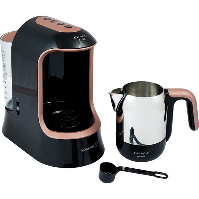 Korkmaz Kahvekolik Aqua Koffiemachine | Rosegold | 1.2L