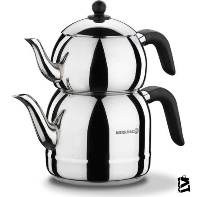 Korkmaz Retro Tea Pot Set | 1,2L + 2,5L