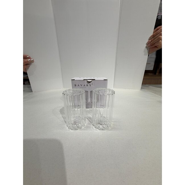 Bavary 2 Tower Glass Pepper & Salt Set