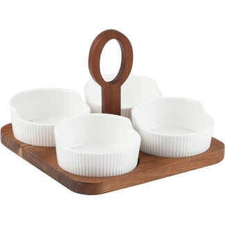 Bavary 4 Linens Wit Snack Kom | Acacia