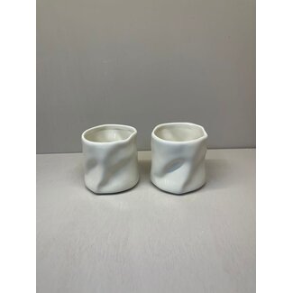 Bavary Wave Ceramic Mug | 2 Pieces | White | 300ml