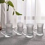 Favori 6 Ribbed Tea Glasses | 100 ml