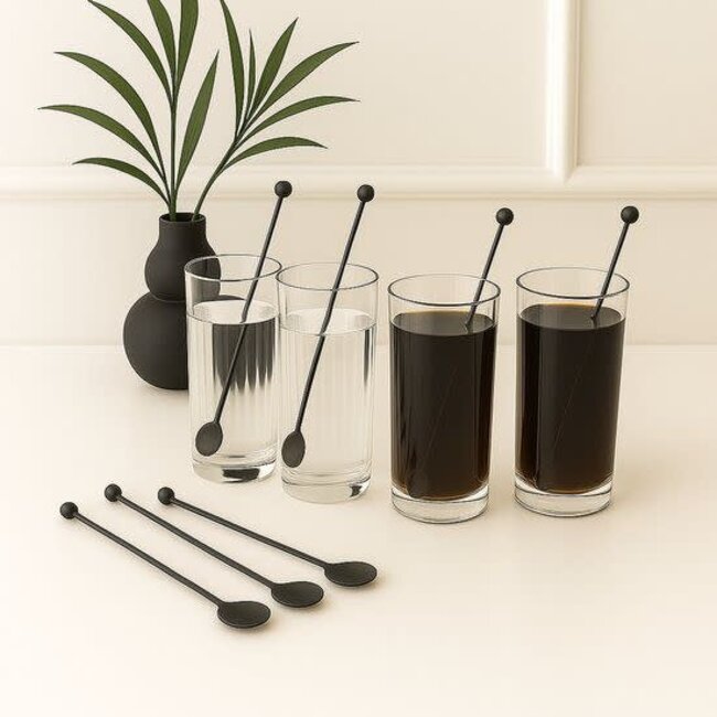 Aesthetic 6 Latte Spoon Flat Black | 18cm