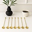 Aesthetic 6 Latte Spoon Flat Gold | 18cm