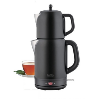 Teffo Elektrische Theemaker Zwart | 1.0L + 1.7L