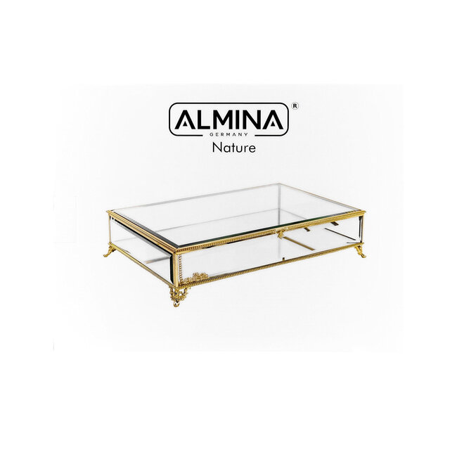 Almina 1 Nature Sierraaddoos | Goud | 35x25x8 cm