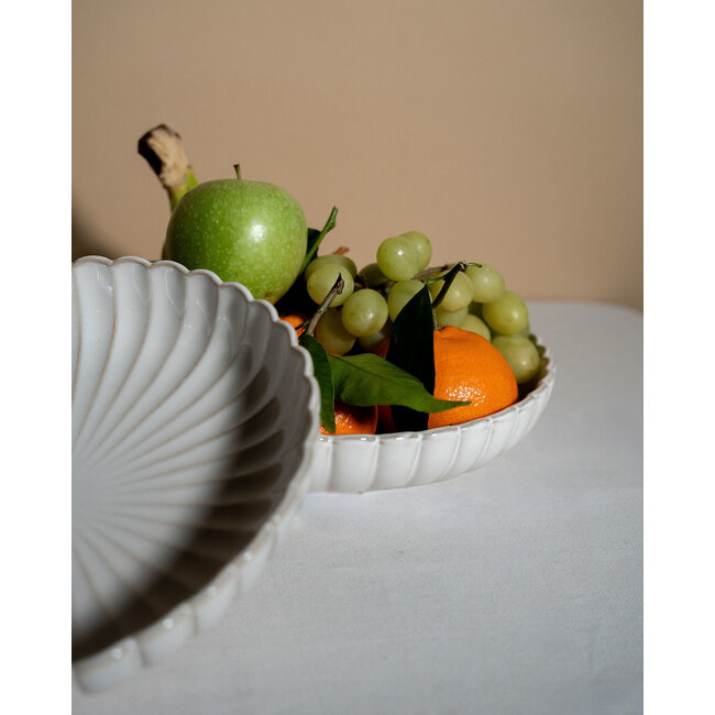 Almina Bloomy Fruit Bowl Set | Set of 2 | 28.5 cm + 24.5 cm