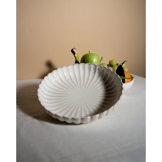 Almina Bloomy Fruit Bowl Set | Set of 2 | 28.5 cm + 24.5 cm