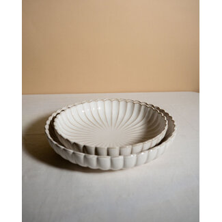 Almina Bloomy Fruit Bowl Set | Set of 2 | 28.5 cm + 24.5 cm