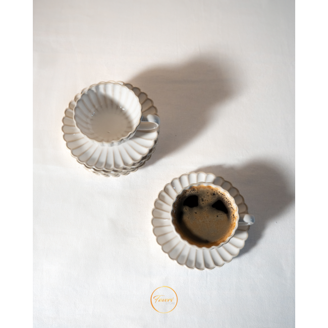 Almina Bloomy Espresso Cups | Set of 12 | 75 ml