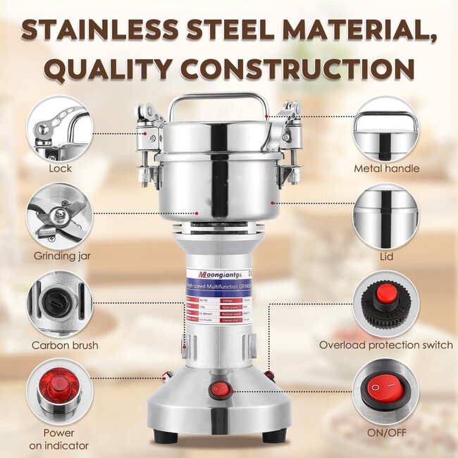 Royalty Line® Elektrisch Kruidenmolen | 150gram