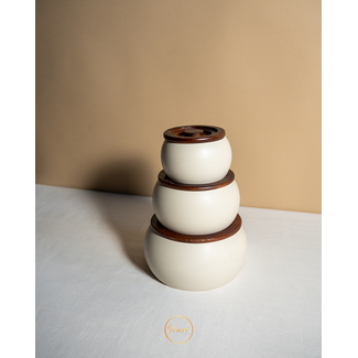 Bavary 3 Terra Acacia Storage Jars