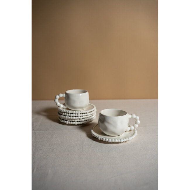 Almina 12 Pearly Espresso Kopje Wit | 75ml