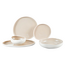 Bavary 24 Capital Dinnerware Set | White + Beige