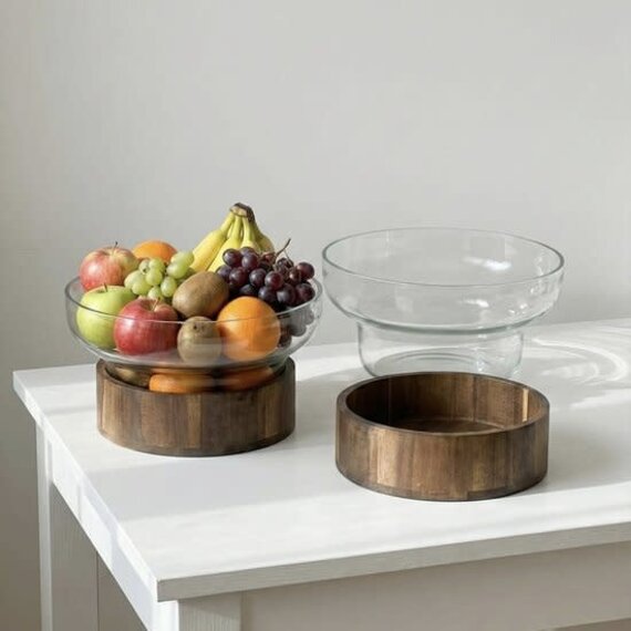2024 Fruitmand Metalen Fruitschaal Moderne Scandinavische Decoratieve Mand In Mat Zwart 26 X 26 X 75 Cm B