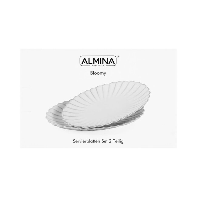 Almina 2 Bloomy Serveerschaal | 25x16cm
