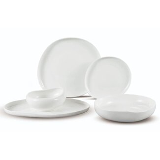 Bavary 24 Capital Dinner Set | White