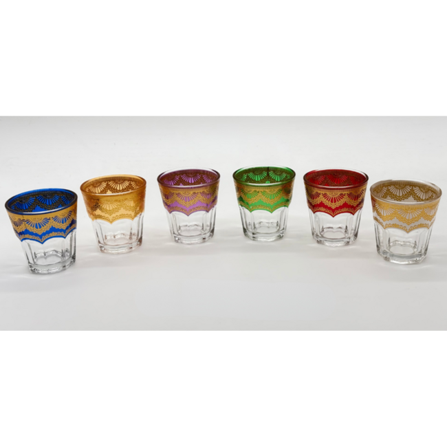 Glozini 6 Marokkaanse Mini Theeglazen | 90ml