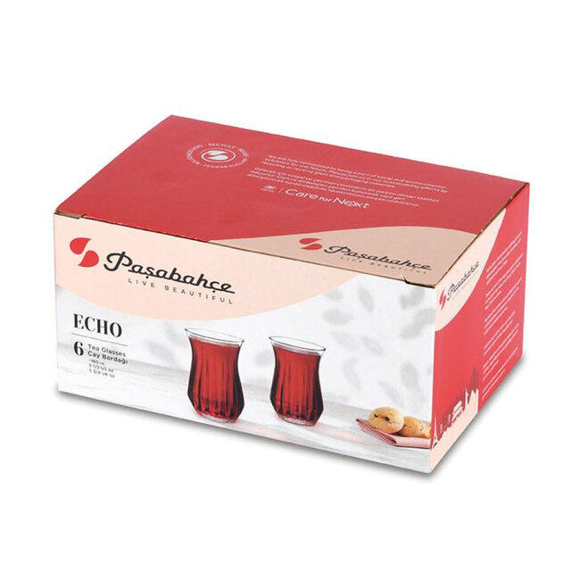Pasabahce 6 Echo Theeglazen | 160ml