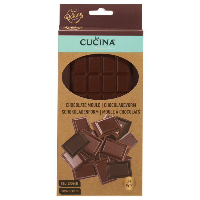 CHOCOLADE VORM SILICONE 4ASS