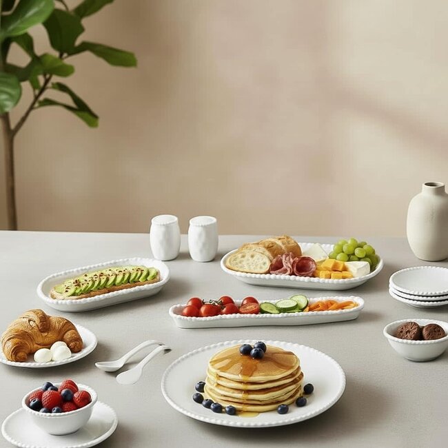 Almina 31 Pearly Ontbijtset | Wit