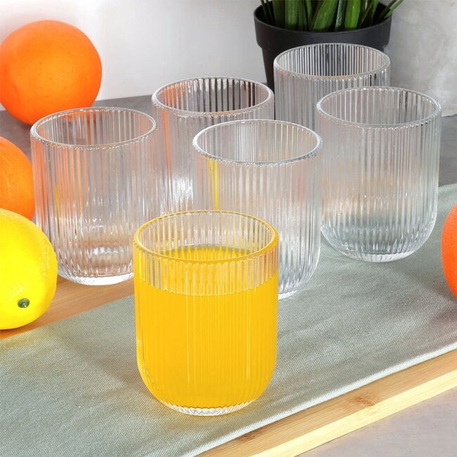 Bavary 6 Ribble Drinking Glasses | 250ml