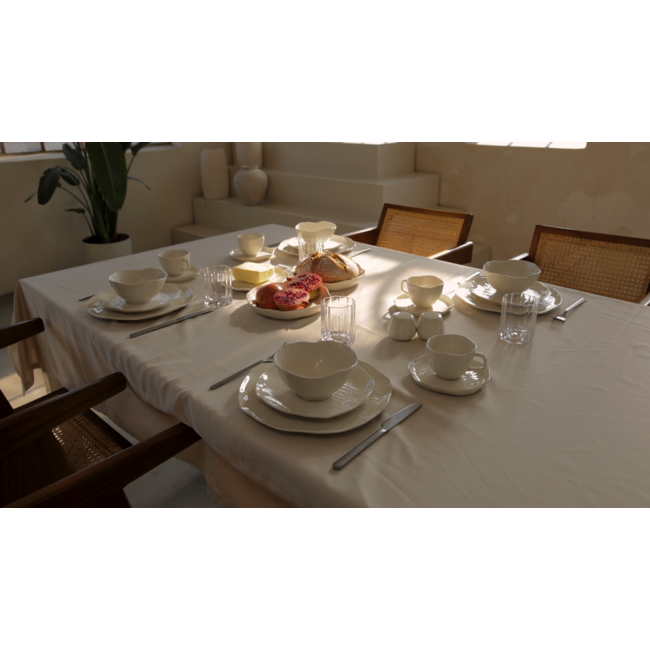 Bavary 27-Piece Cermico Dinner Set | 6-Person | Beige