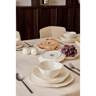 Bavary 27-Piece Cermico Dinner Set | 6-Person | White