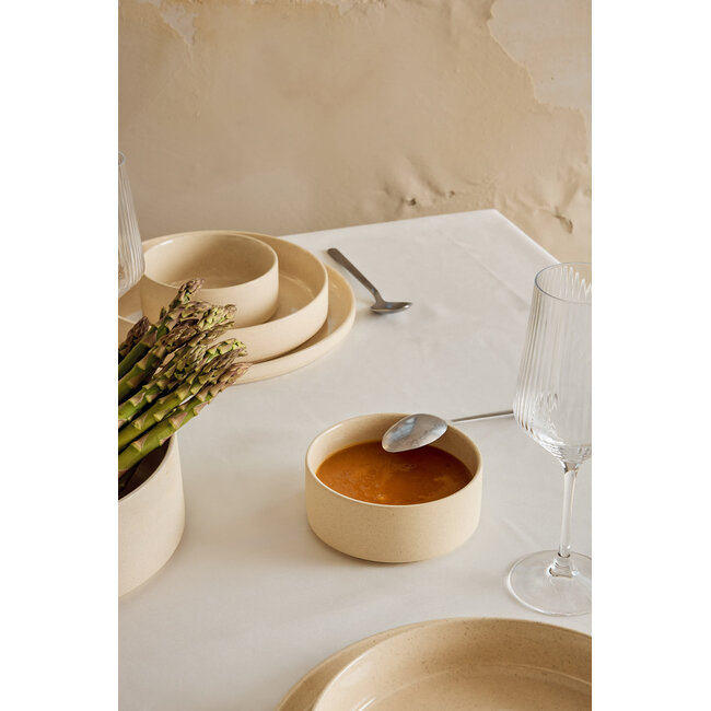 Bavary 25-delige Steengoed Serviesset | Beige