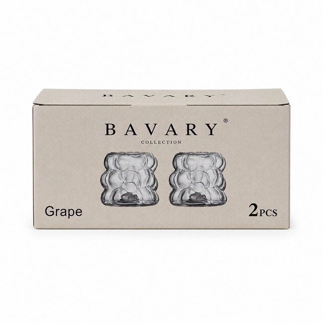 BAVARY 2 Grape Glas Zout & Peper