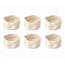 BAVARY 6-Piece Nordic Snack Bowl Set | Beige |8x4 cm