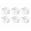 BAVARY 6-delig Nordic Snackkom Set | Wit | 10x5cm