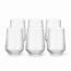 BAVARY 6-Piece Lines Drinking Glasses | 370 ml