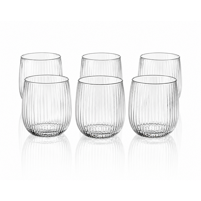 BAVARY 6-delig Lines Drinkglazen | 320ml