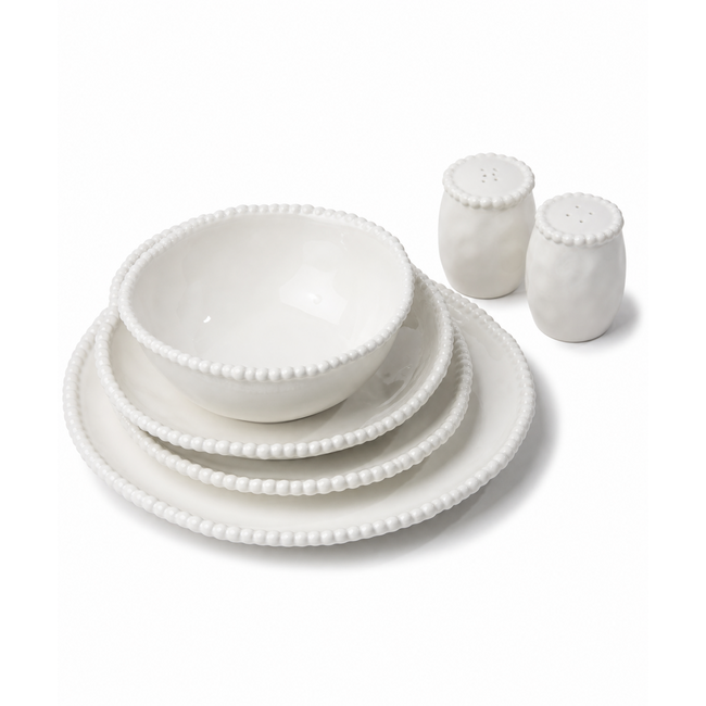 Almina 26-delig Pearly  Serviesset | 6 personen | Wit