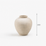 BAVARY 1 Lines Terracotta Japandi Vaas | 22cm