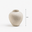 BAVARY 1 Lines Terracotta Japandi Vaas | 25cm