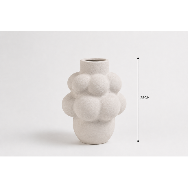 BAVARY 1 Terracotta Grape Japandi Vaas | 25cm