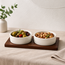 BAVARY 3-Piece Sora Serving Set with Acacia Wood