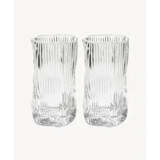 Bavary 6 Wave Ribble Lang Drinkglazen | 250ml