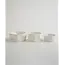BAVARY 6-delig Nordic Snackkom Set | Wit | 10x5cm